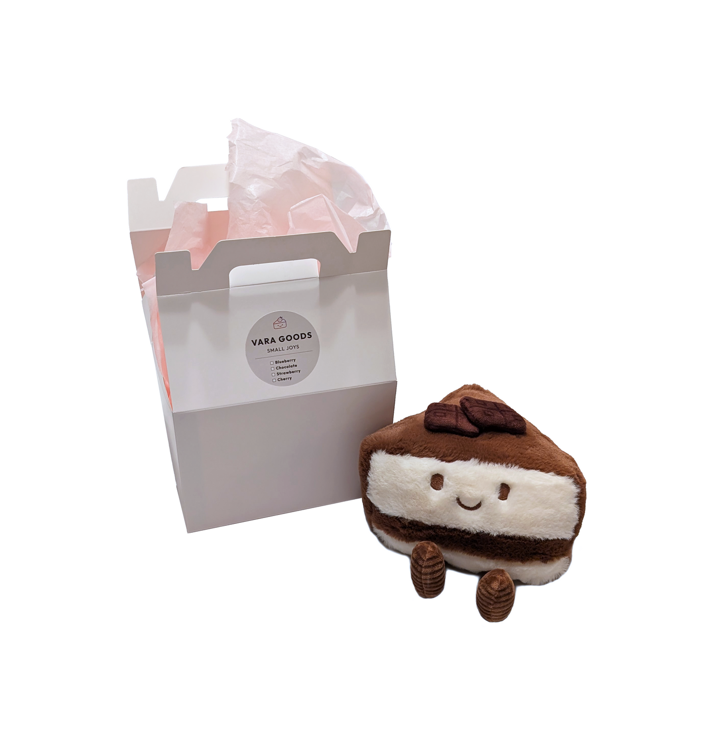 Chocolate Cake Slice Plush - 6 Inch