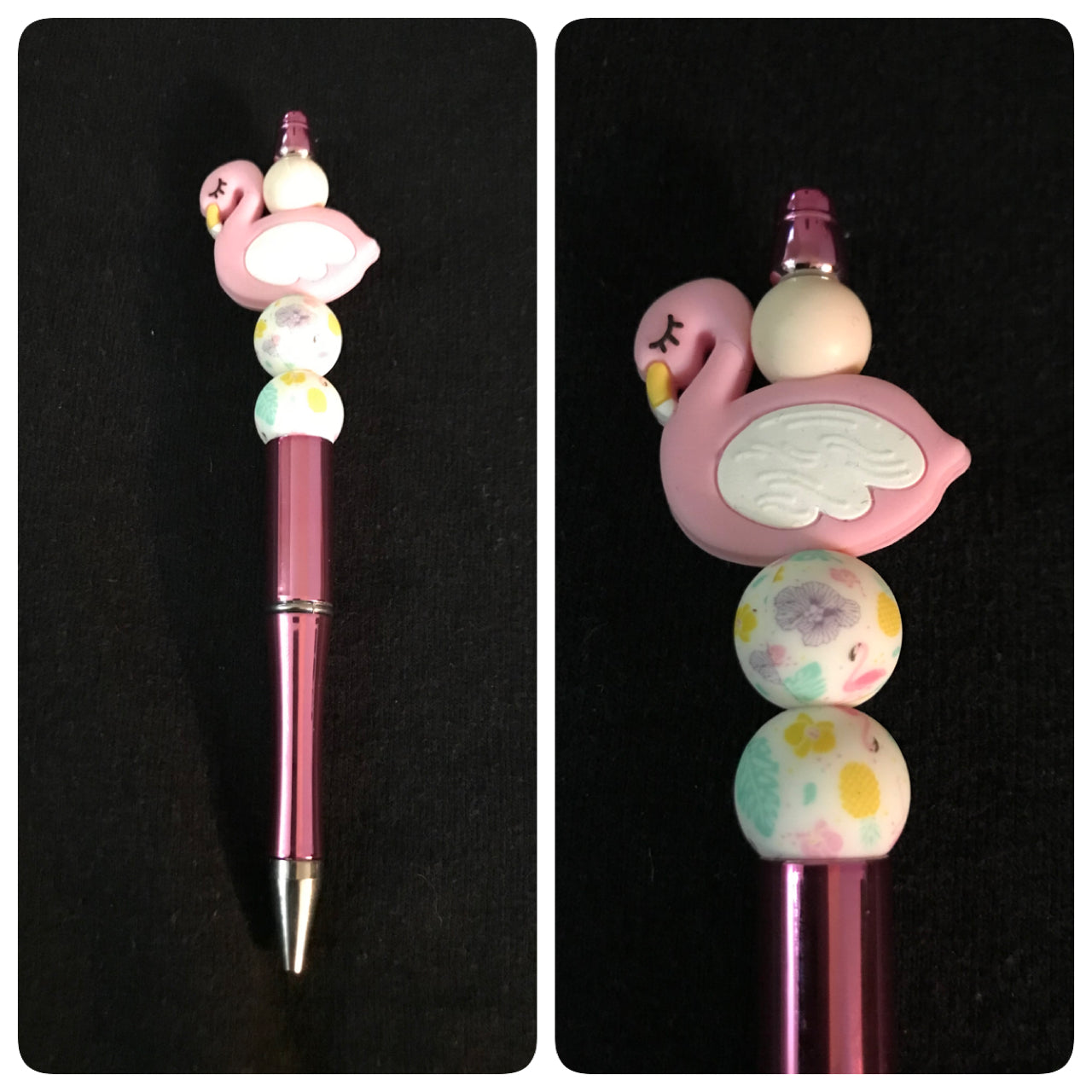 Flamingo 2 beaded pen