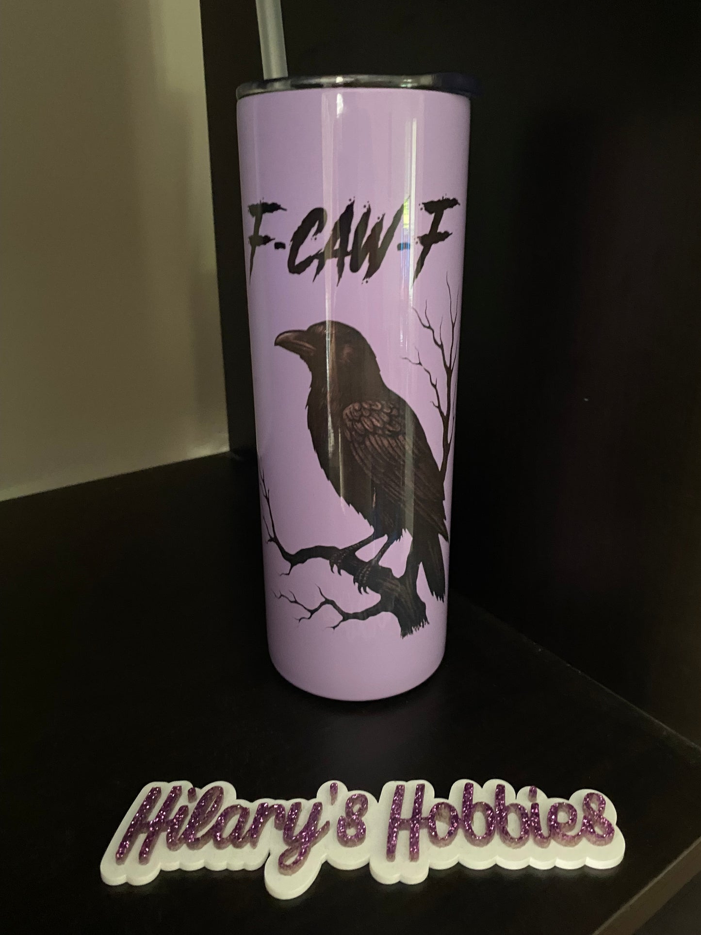 F CAW F lilac tumbler