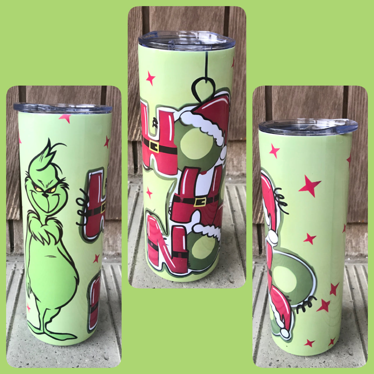 Ho ho grinchy tumbler