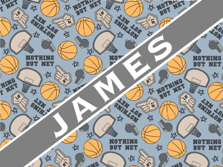 Blue basketball blanket