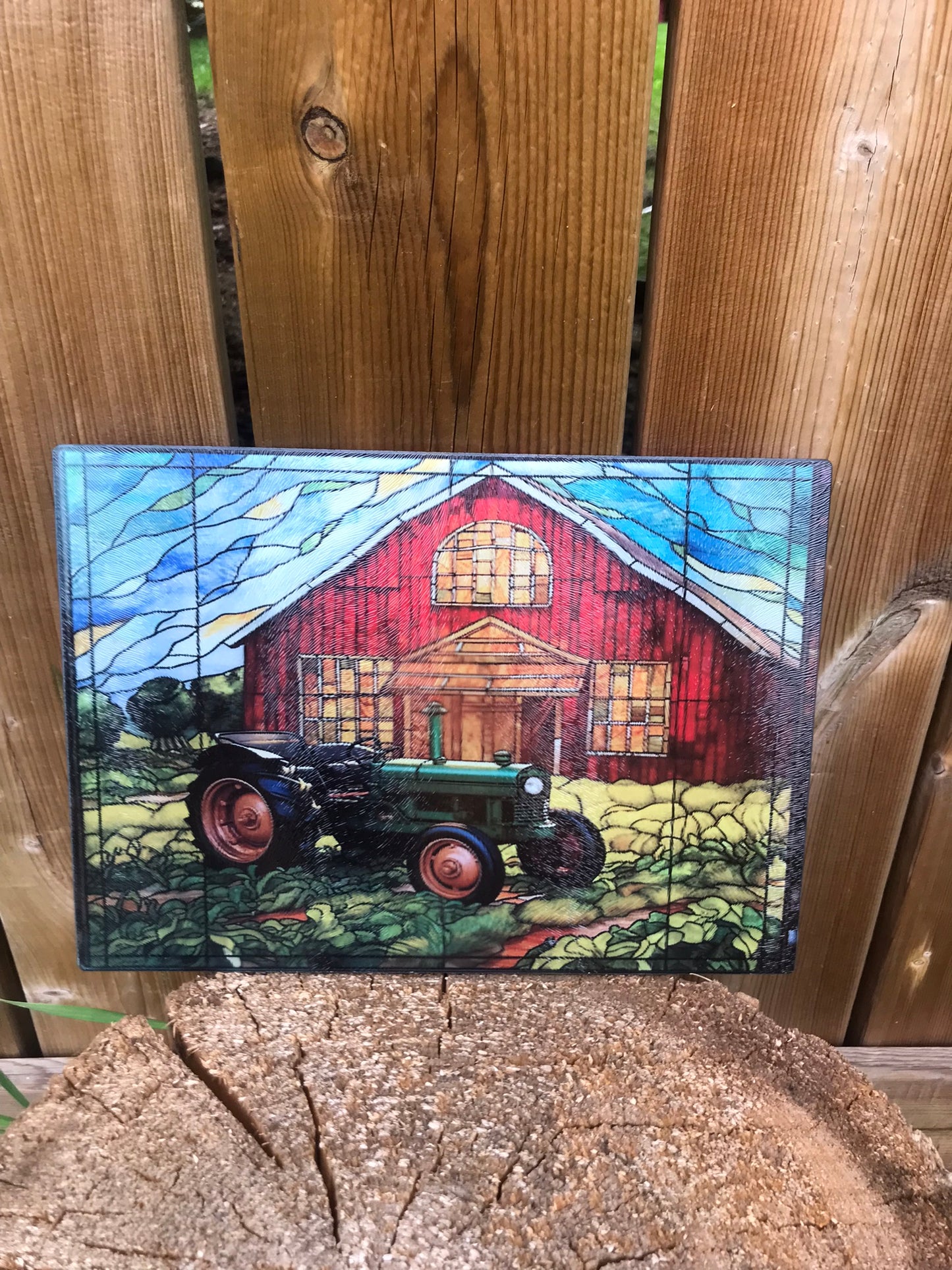 Tractor and barn cutting board