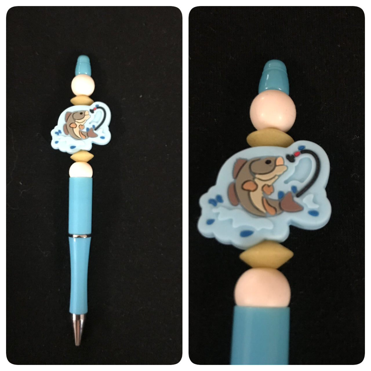 Fish beaded pen