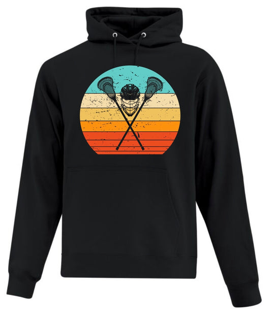 Retro lacrosse hoodie