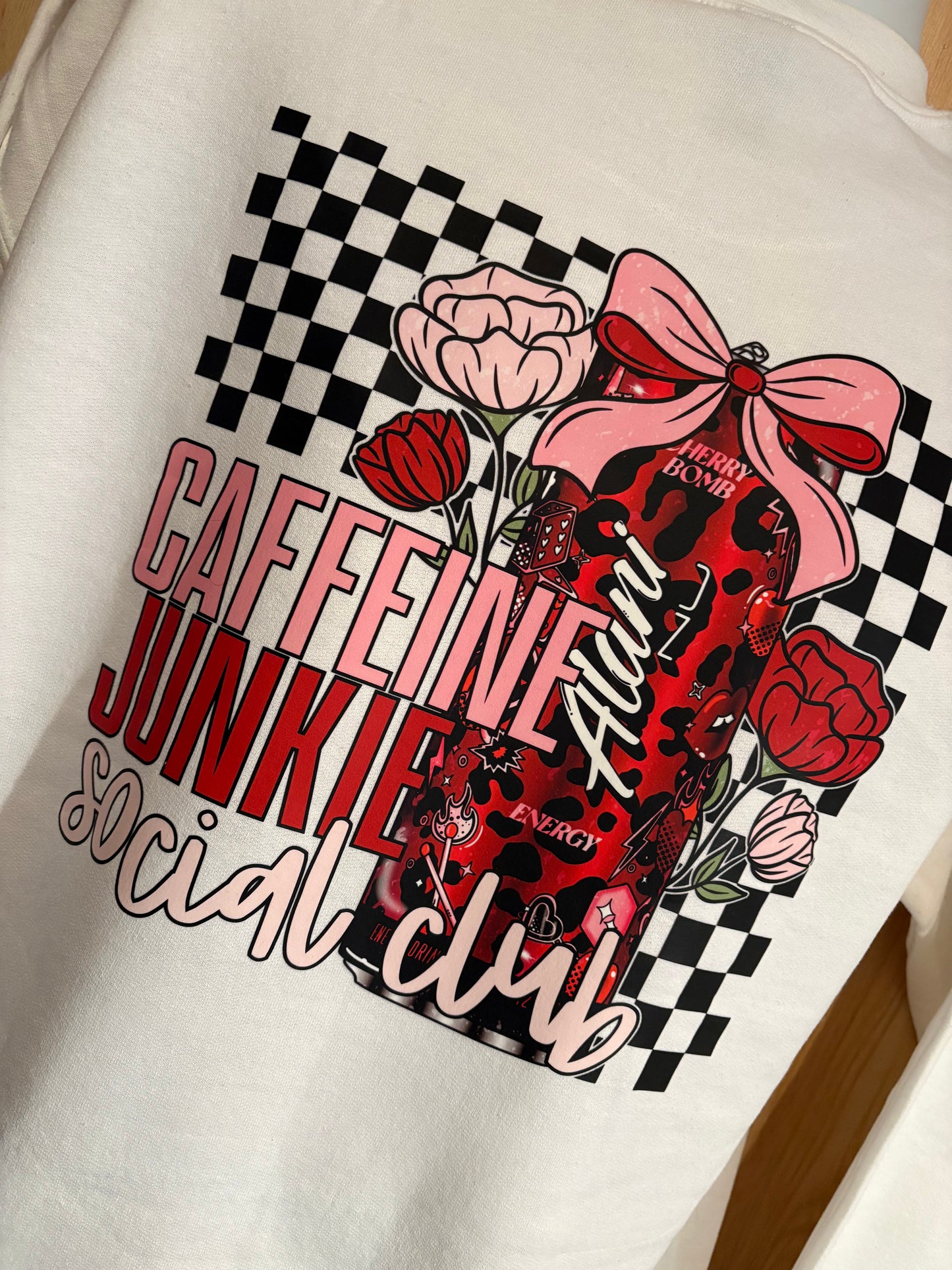 Alani Caffeine junkie social club sweatshirt