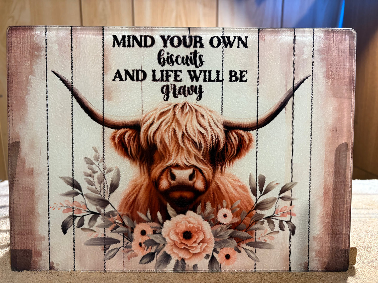 Highland Cow Mind your biscuits