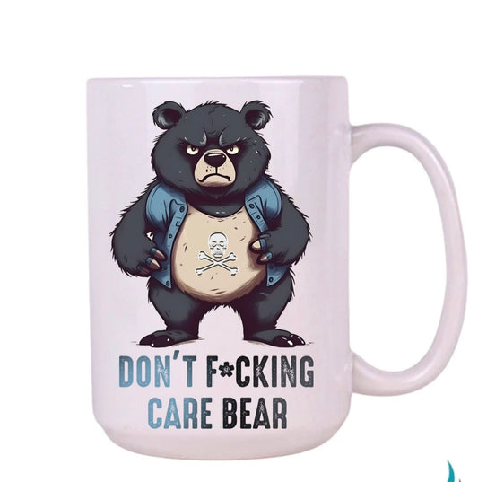 Don’t fucking care bear  mug