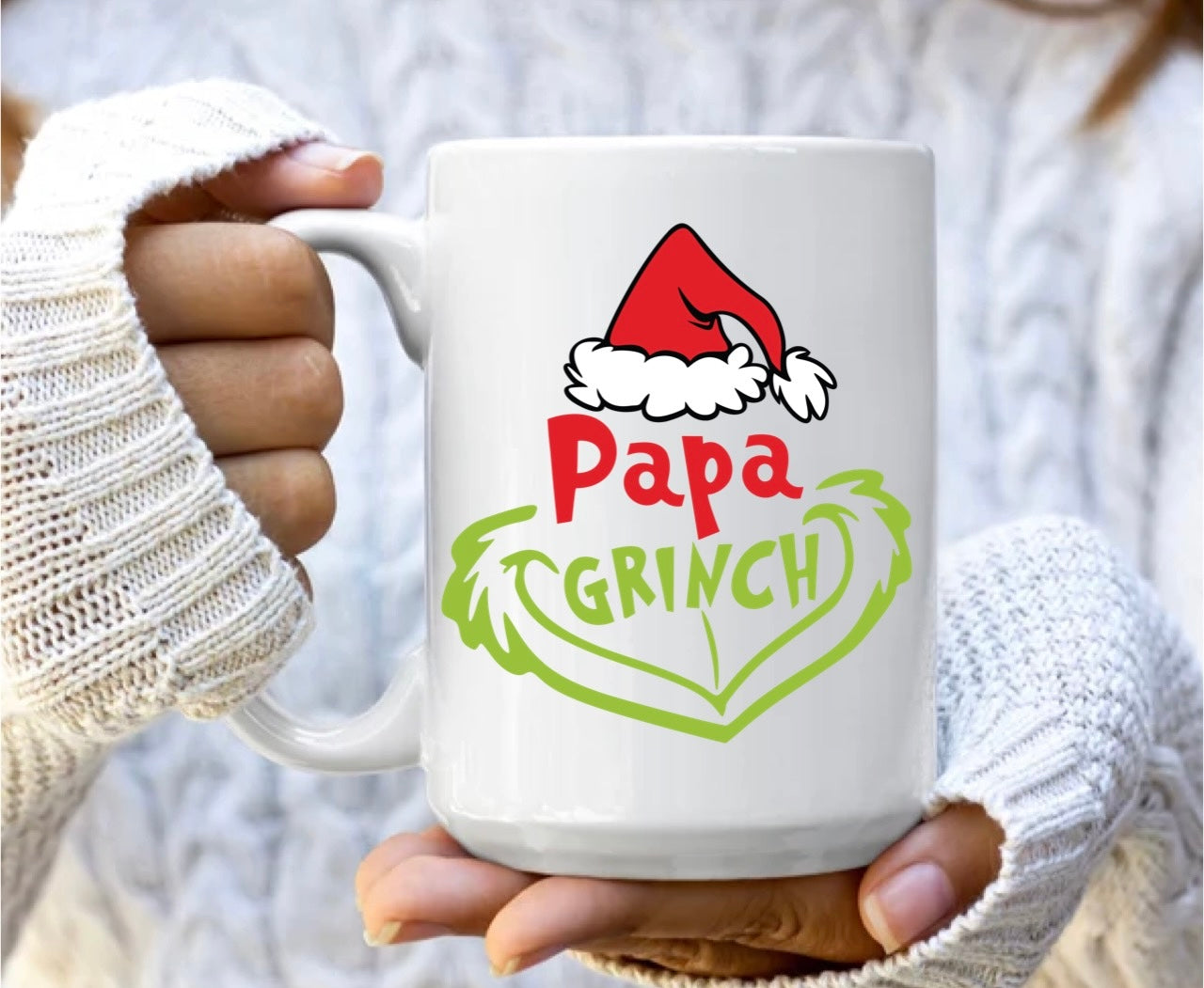 Papa 2 grinch mug