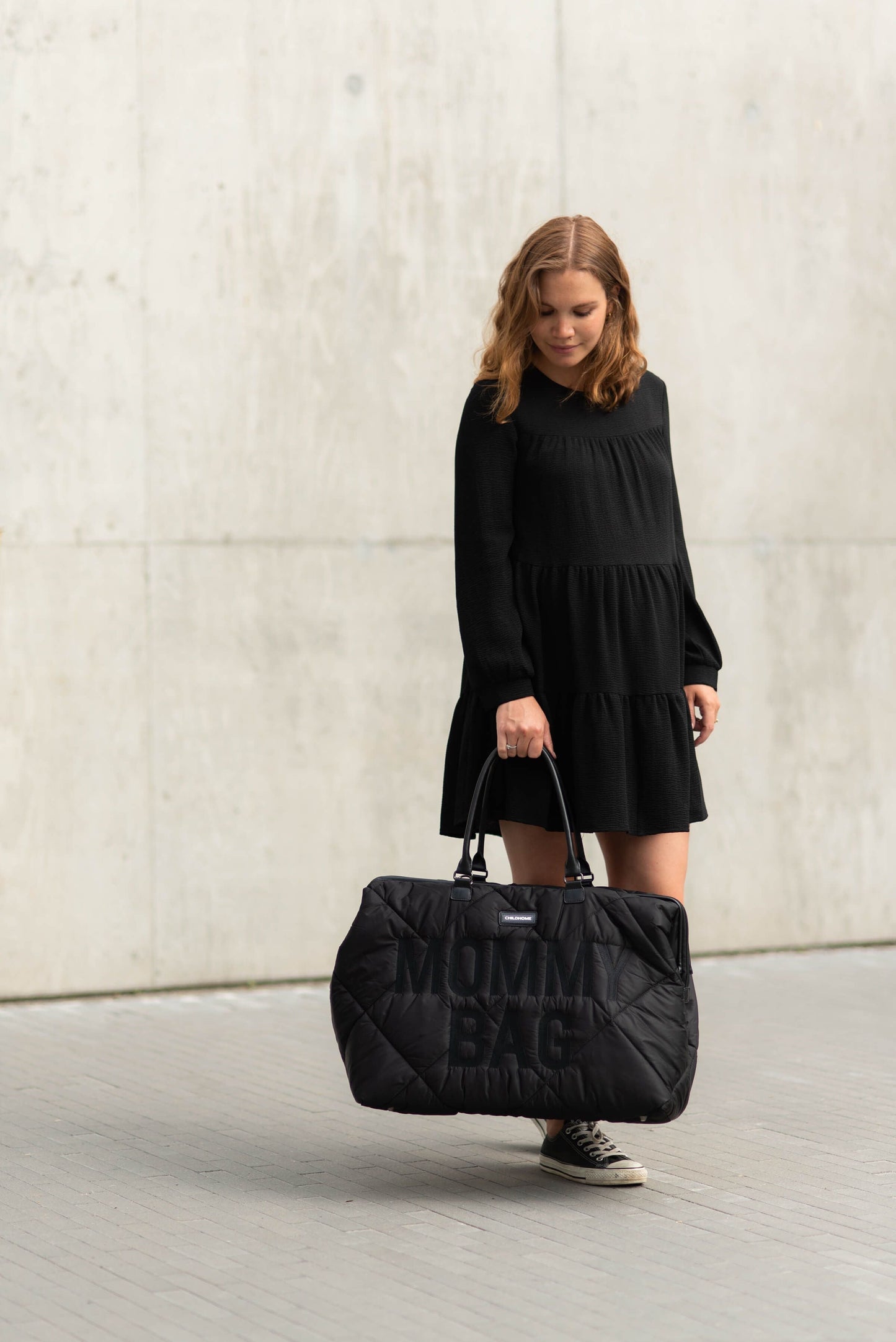 MOMMY BAG - PUFFERED - BLACK
