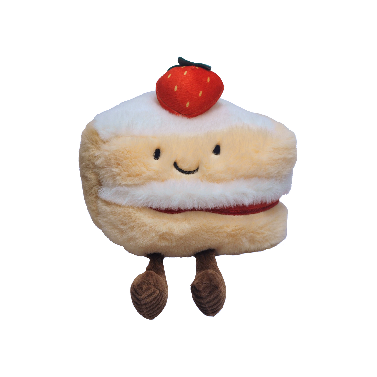 Strawberry Cake Slice Plush - 6 Inch