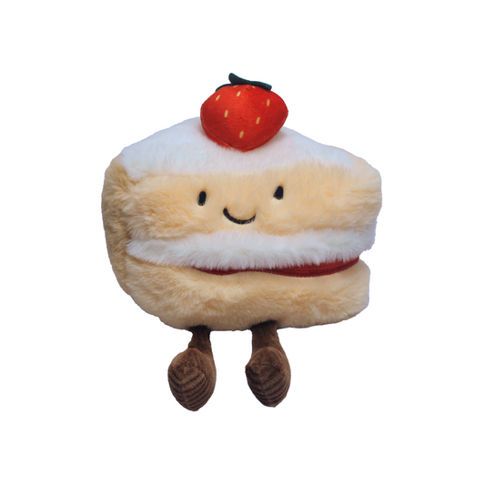 Strawberry Cake Slice Plush - 6 Inch