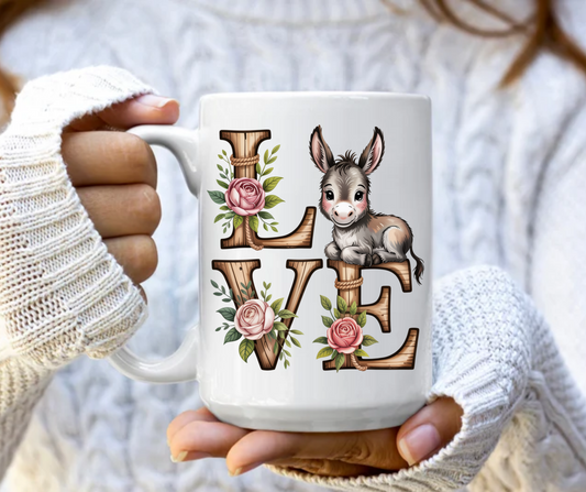 LOVE Donkey Mug