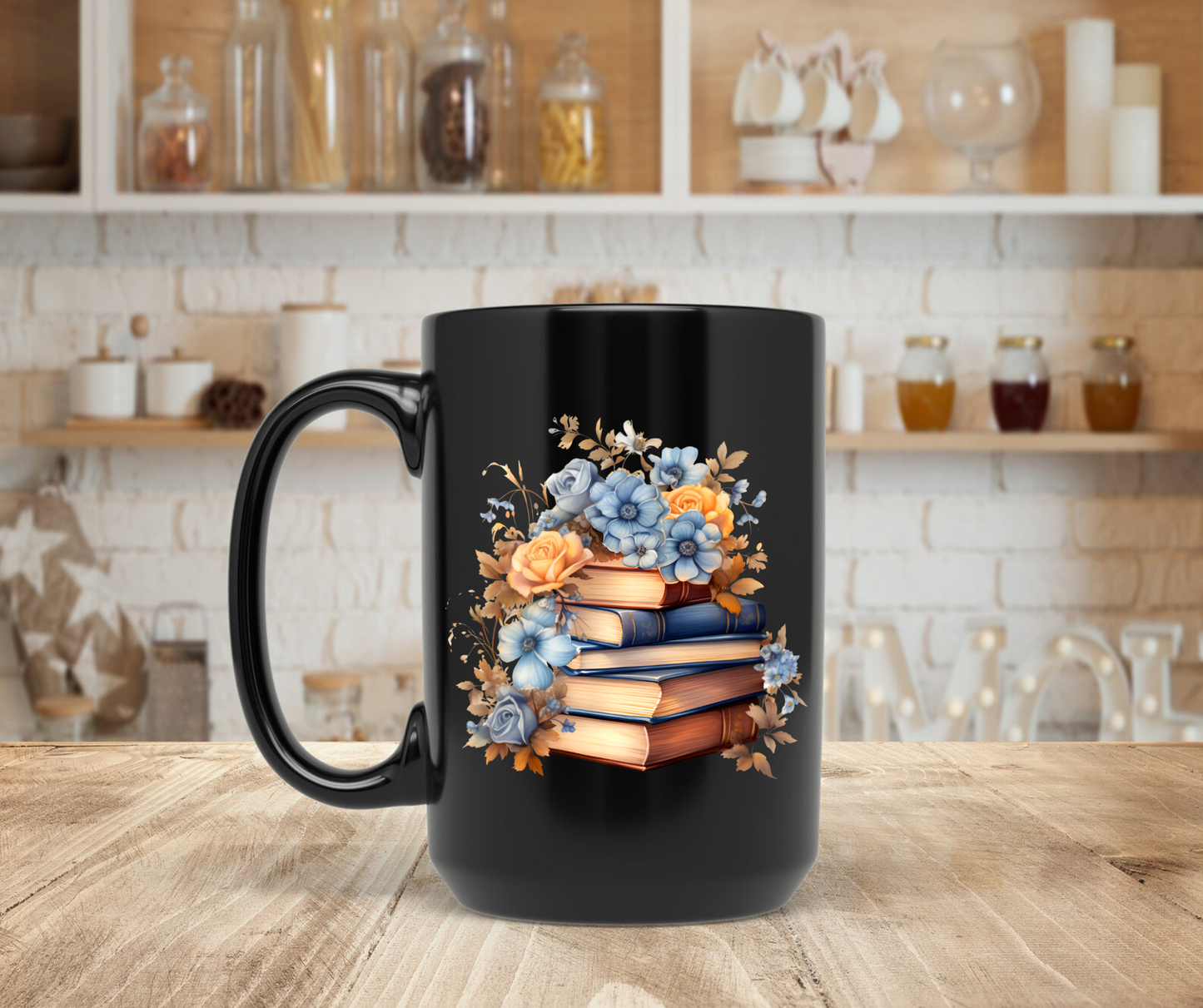 Stacked books