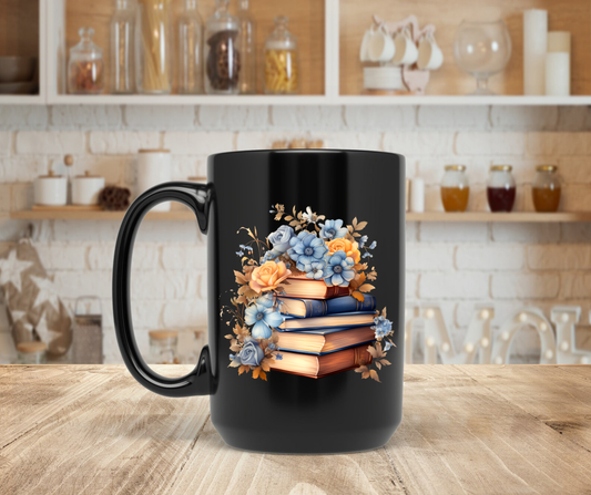 Stacked books