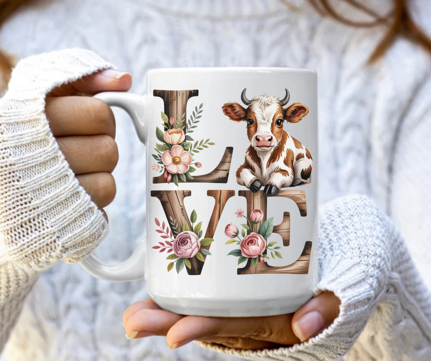LOVE Cow Mug