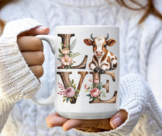 LOVE Cow Mug