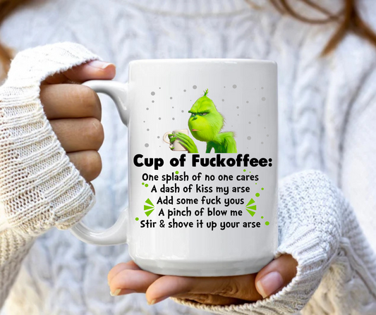 Cup of fuckoffee recipe mug