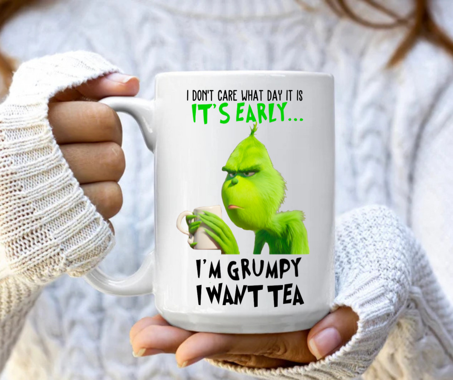 Grumpy and want tea mug