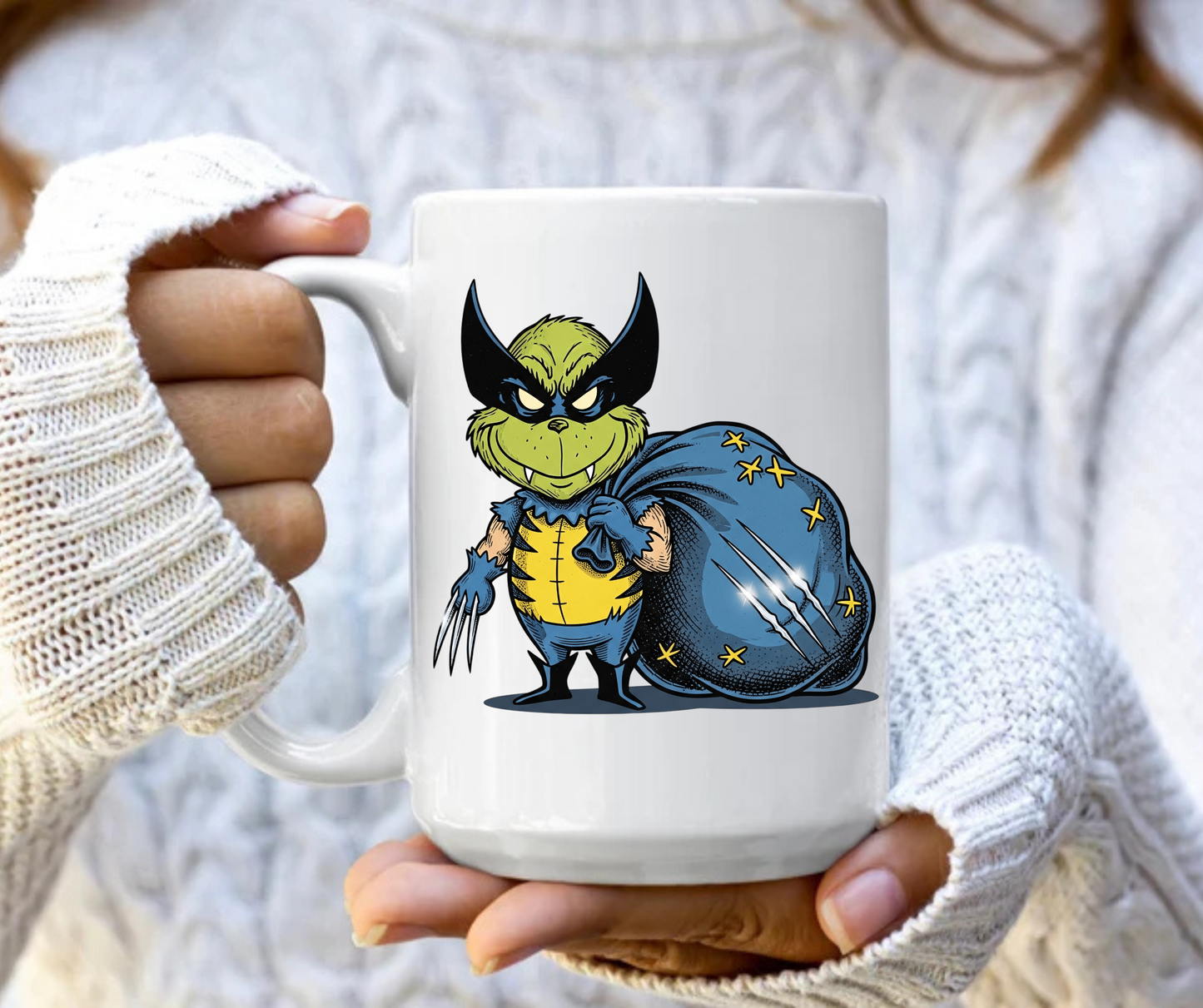 Grinch superhero 1 mug