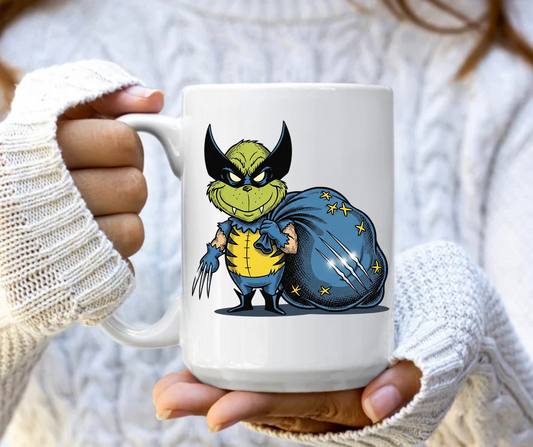 Grinch superhero 1 mug