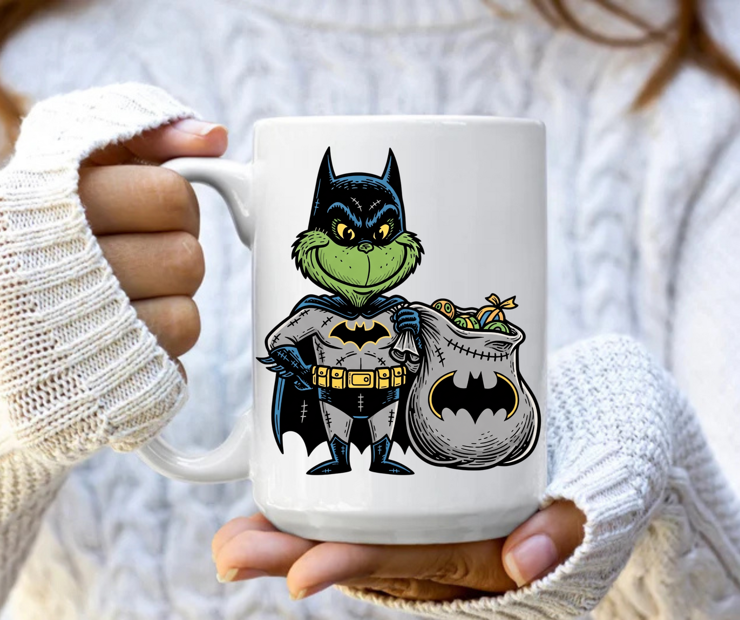 Grinch superhero 7 mug
