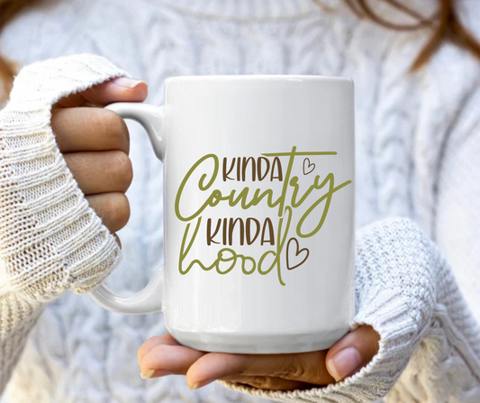 Kinda country kinda hood mug