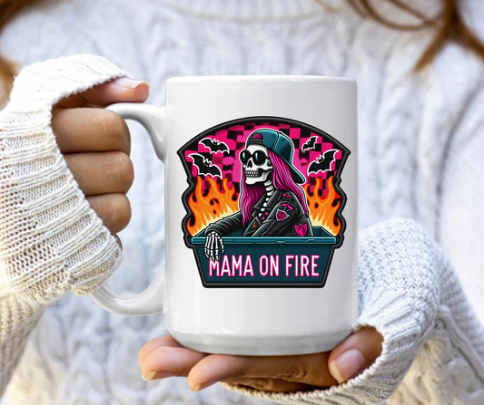 Mama on fire mug