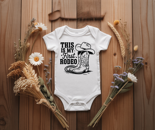This is my first rodeo 2 onesie