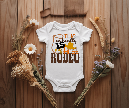 This actually is my first rodeo onesie