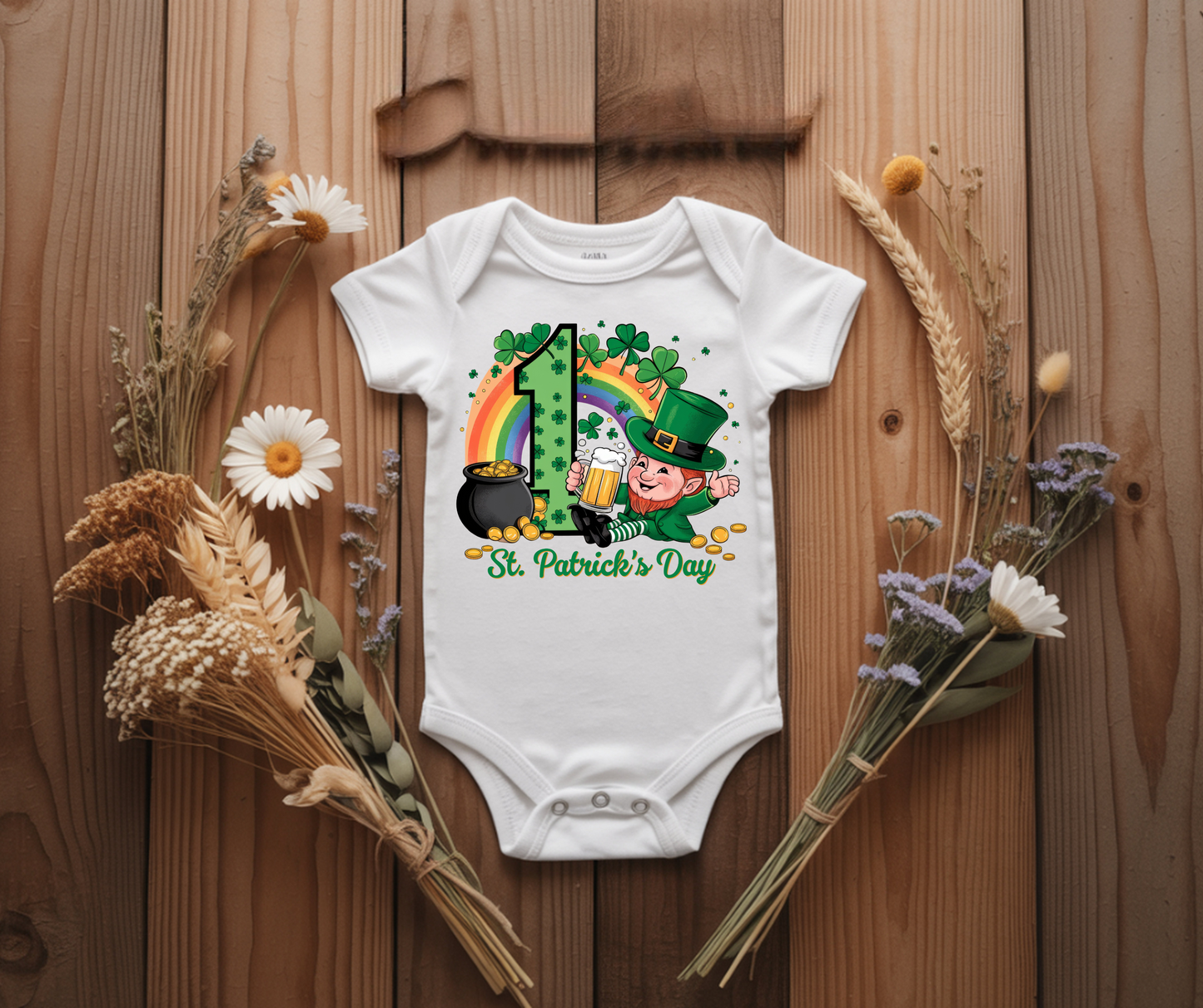 My 1st St. Patrick's Day pot of gold onesie