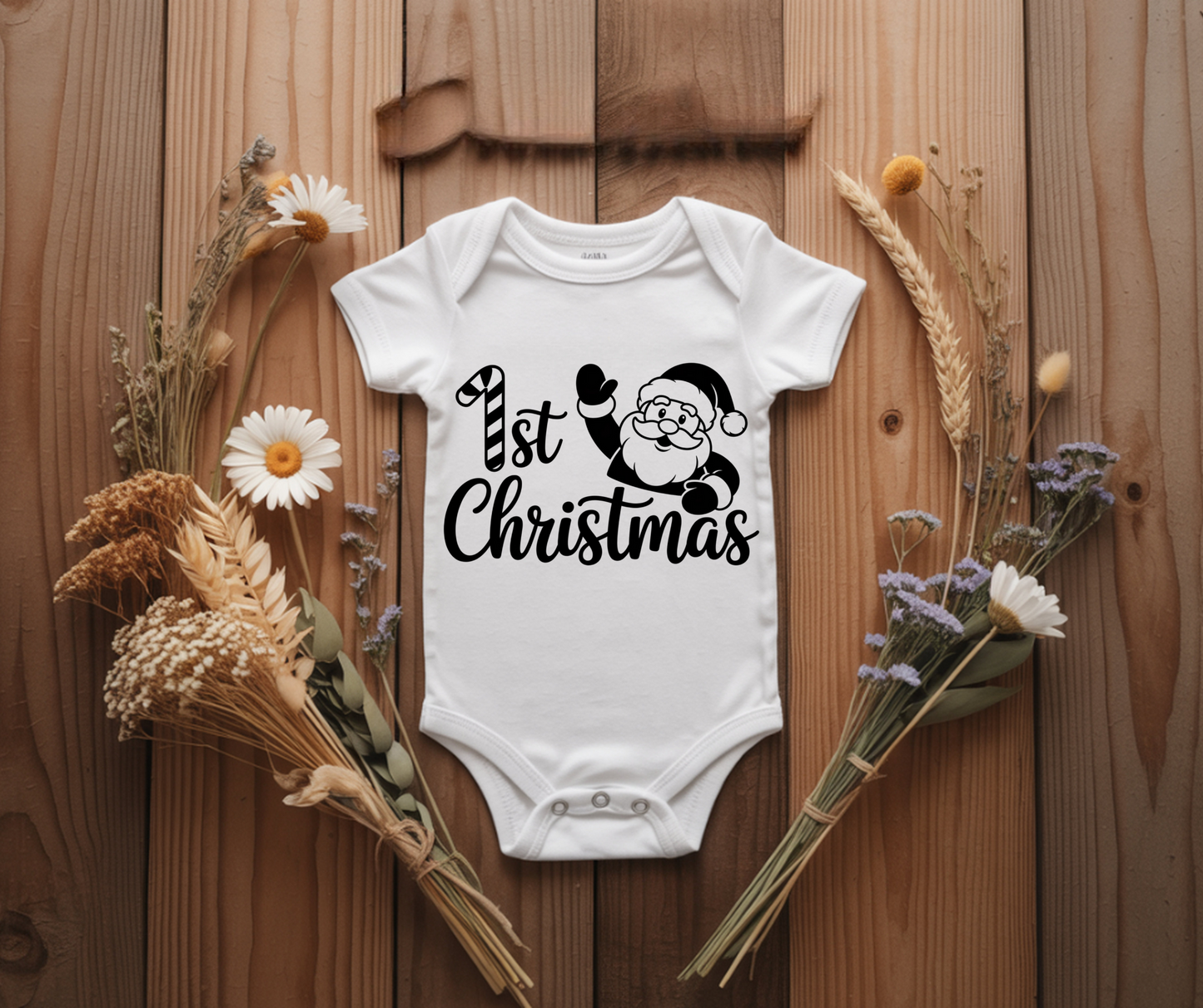 1st Christmas santa onesie