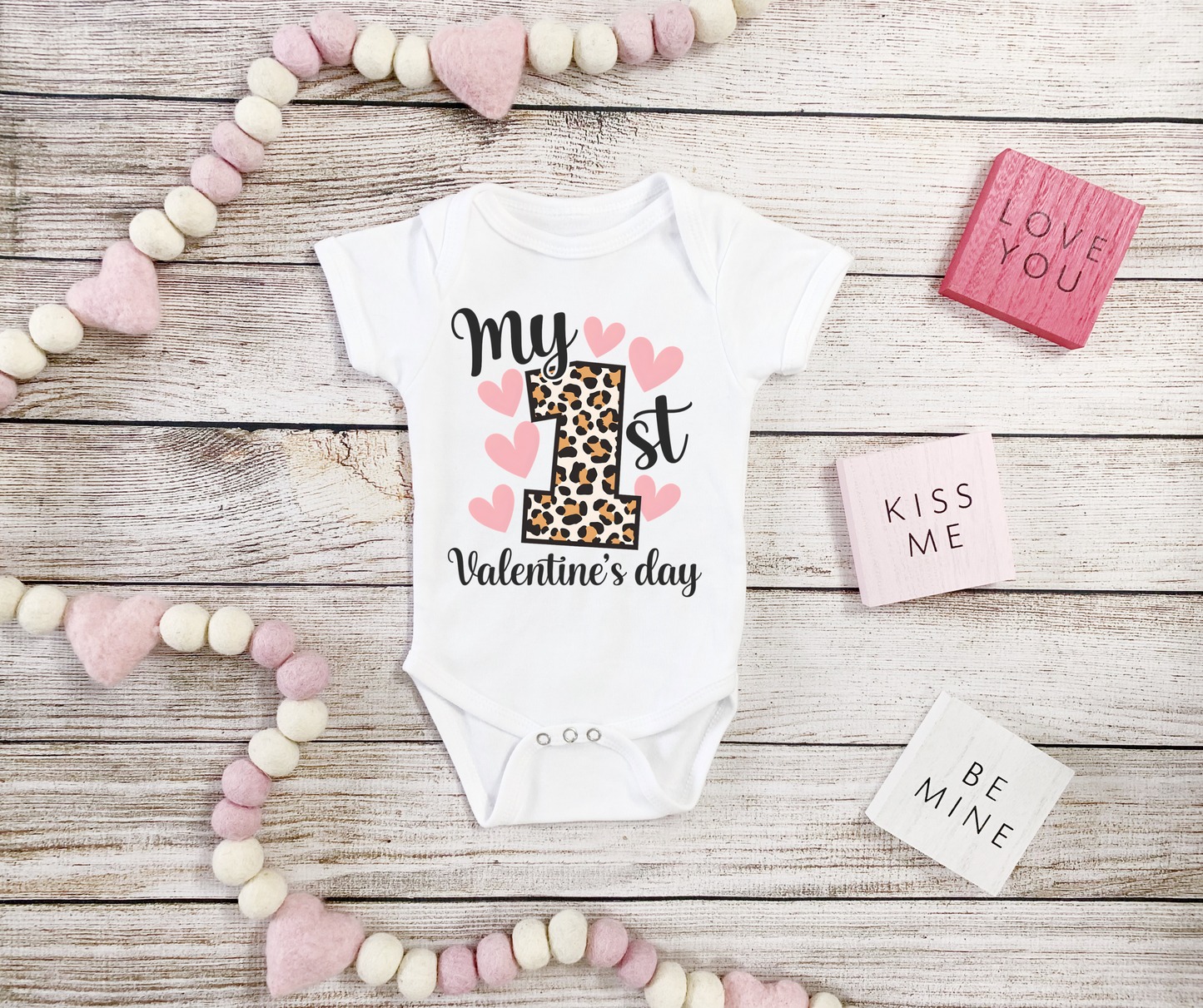 My 1st Valentines day leopard print