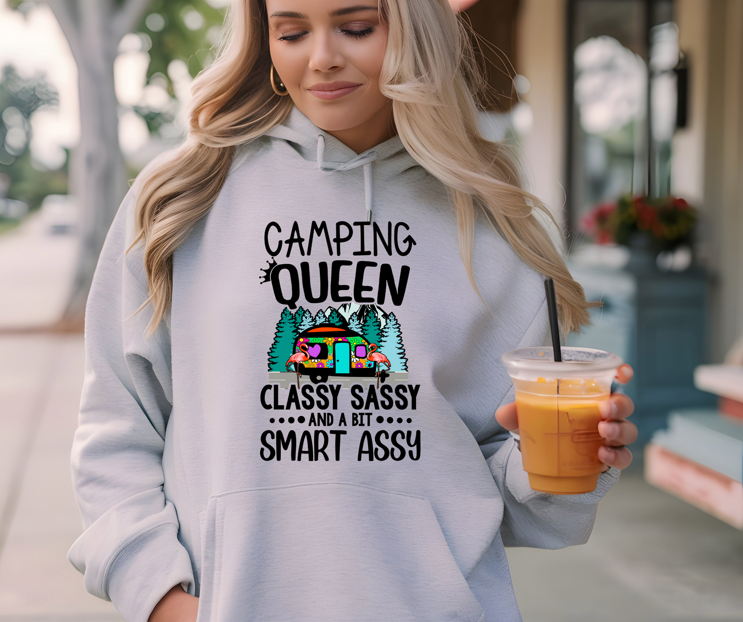 Camping queen hoodie