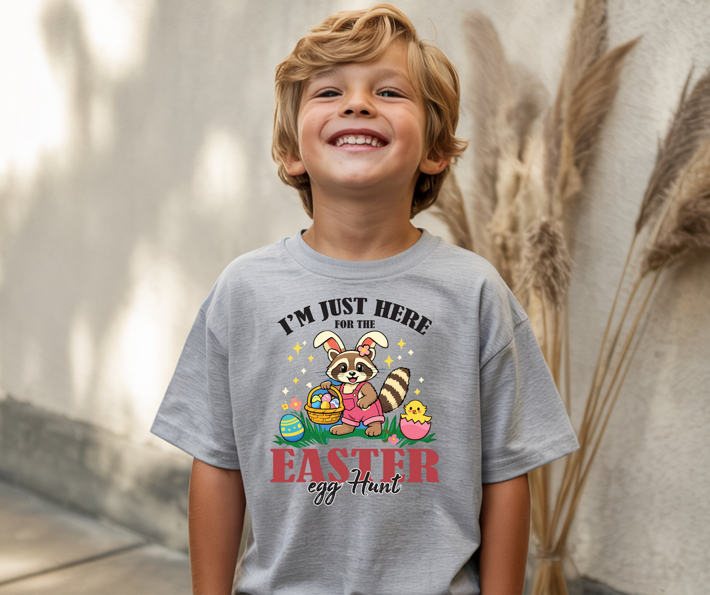 Easter I'm just here for the Easter egg hunt T shirt