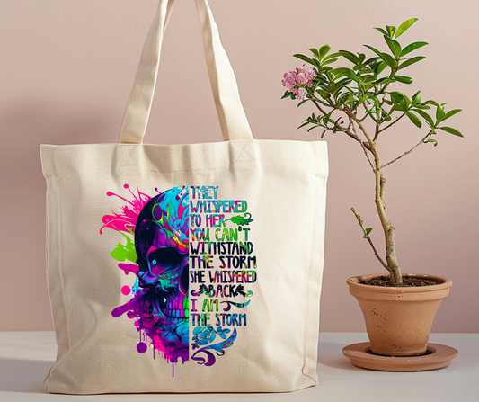 I am the storm Tote Bag