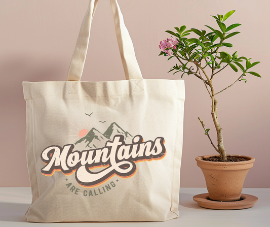 Mountains are calling Tote Bag