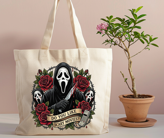 Do you like scary movies? Tote Bag