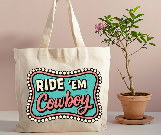 Ride em cowboy Tote Bag