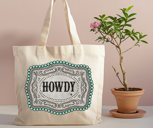 Howdy tote bag