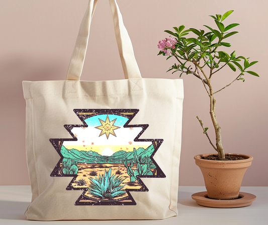 Western Scene tote bag