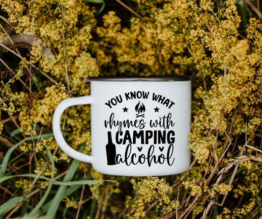 You know what rhymes with camping Alcohol