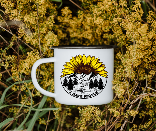 I hate people sunflower