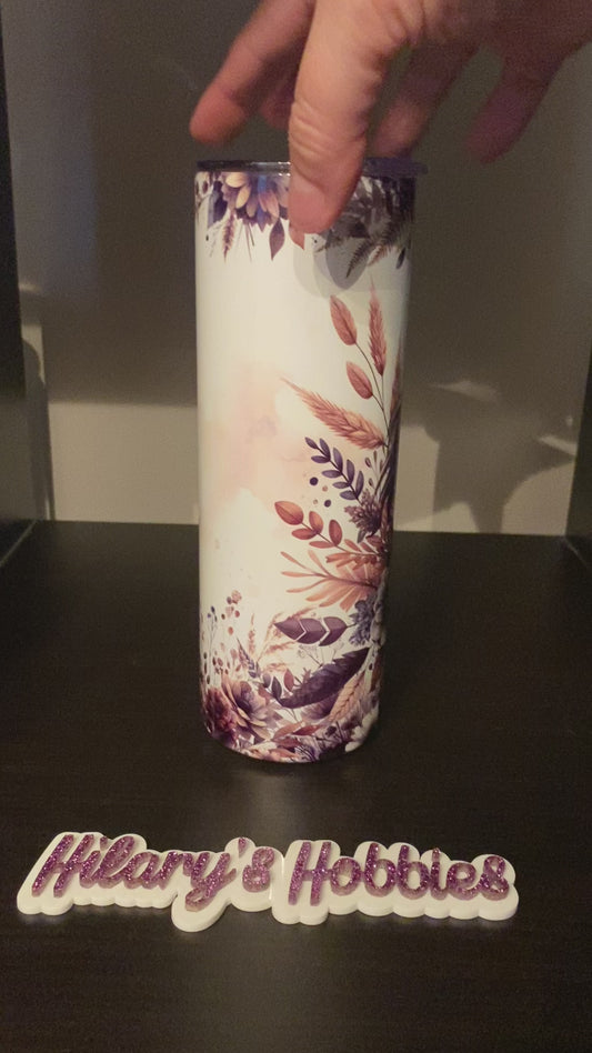 Horse Floral Tumbler