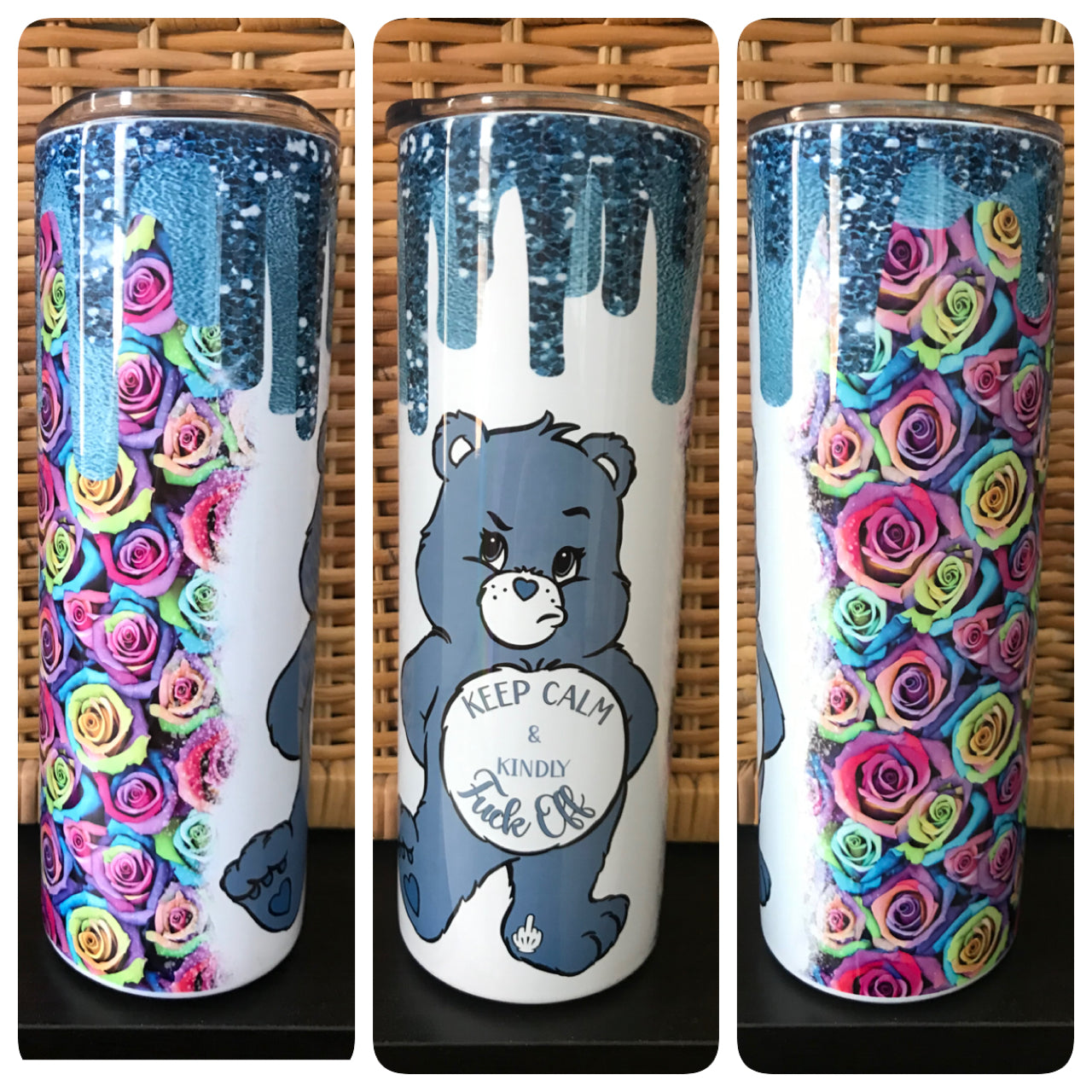 Sweary C. Bear tumbler bundle