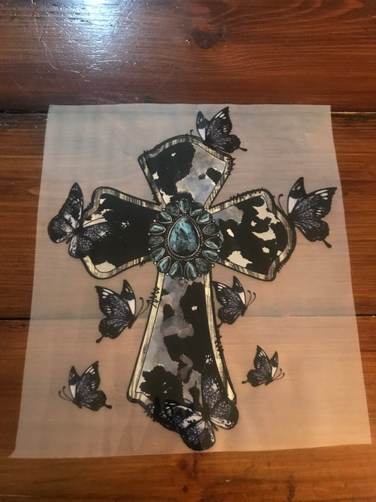 Cross with butterflies