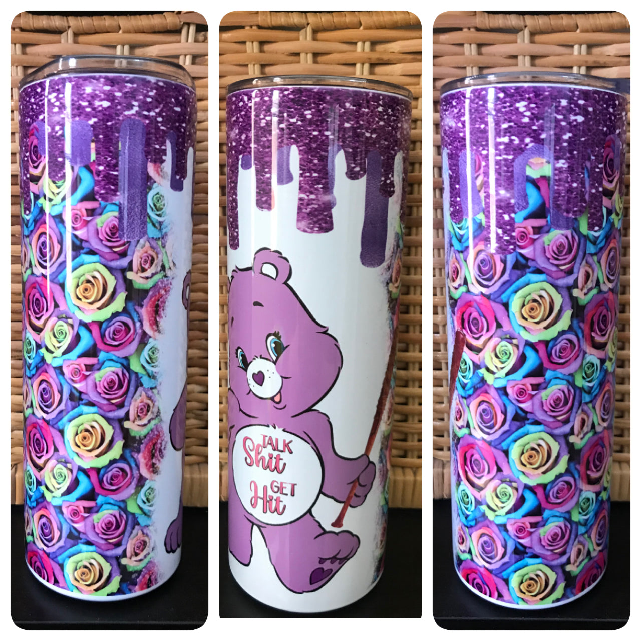 Sweary C. Bear tumbler bundle