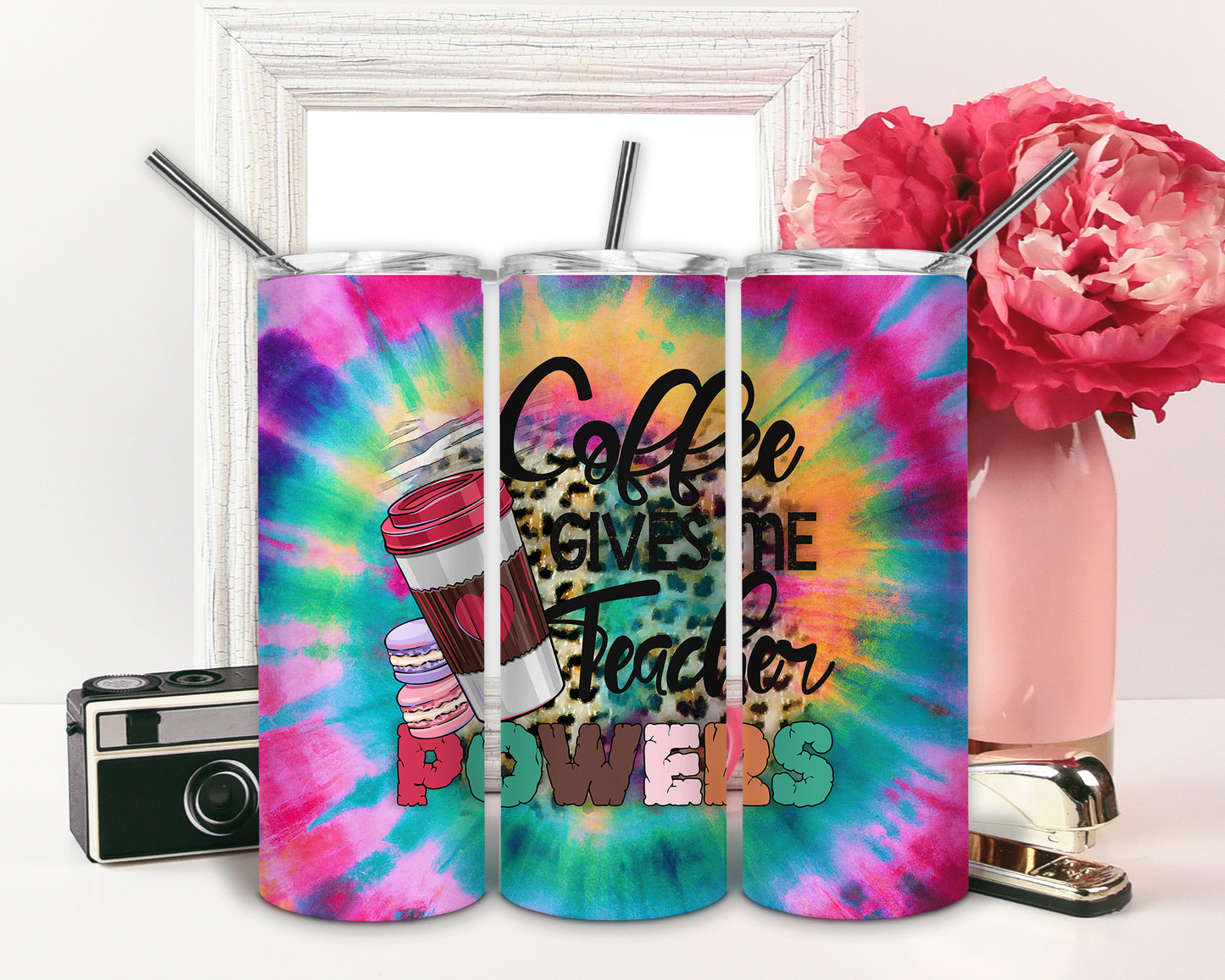 Coffee teacher powers tumbler