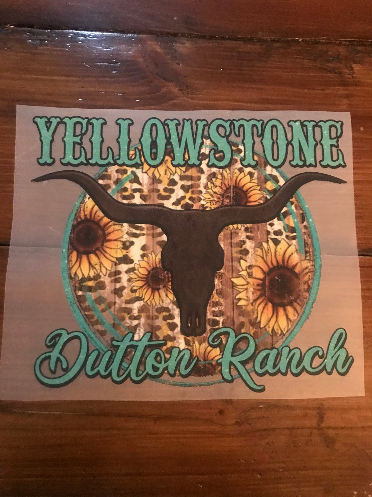 Y ranch skull/sunflower