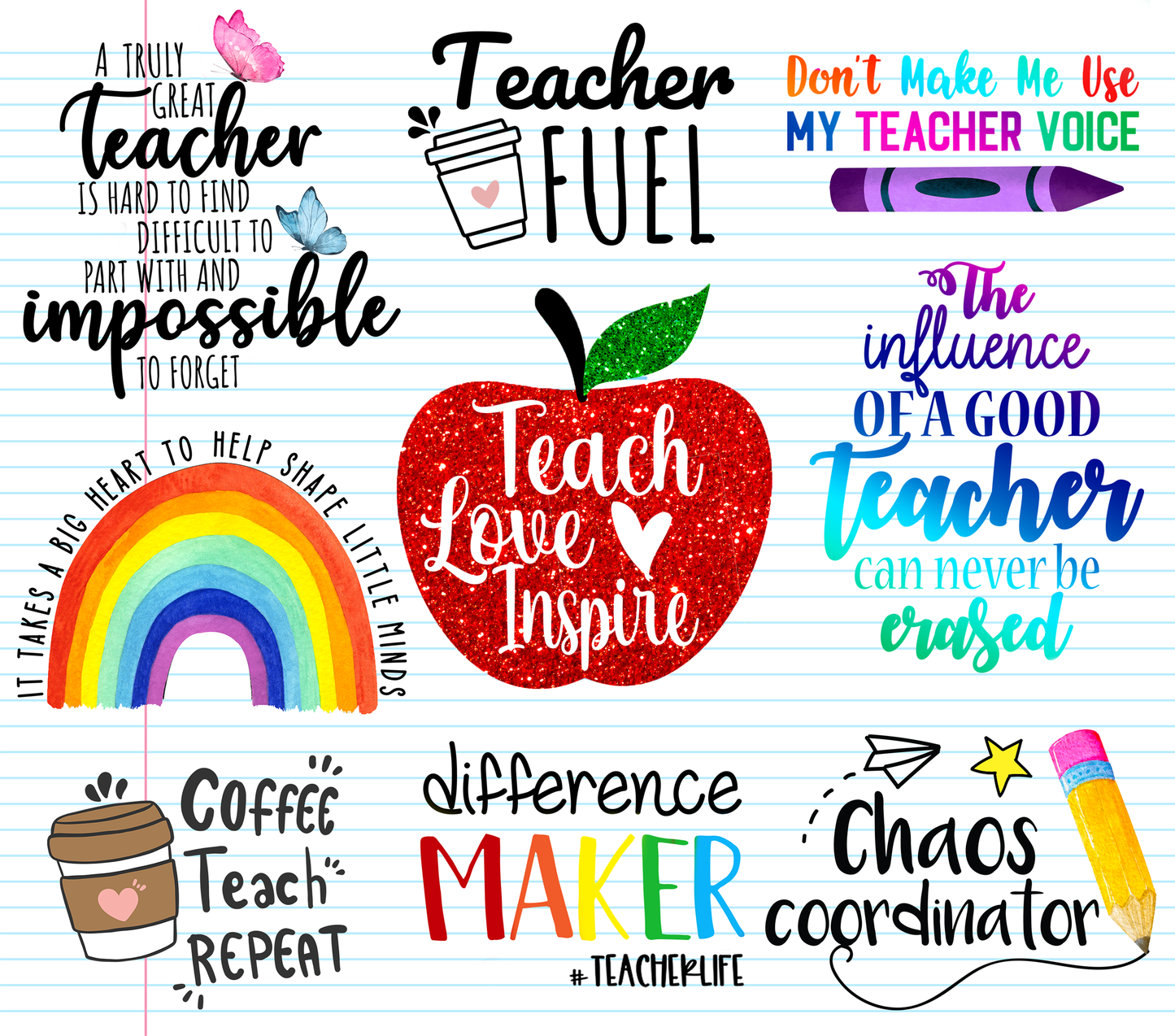 Teach love inspire tumbler