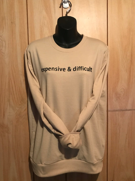 Beige expensive & difficult sweater